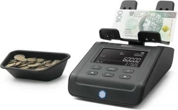 Numërues parash SafeScan 6165, për monedha dhe kartëmonedha, i zi