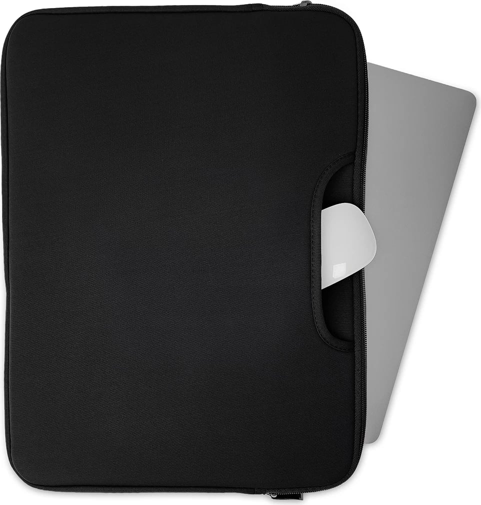 Çantë laptopi Hurtel universal 15.6 inç, neopren, e zezë Çantë laptopi Hurtel universal 15.6 inç, neopren, e zezë