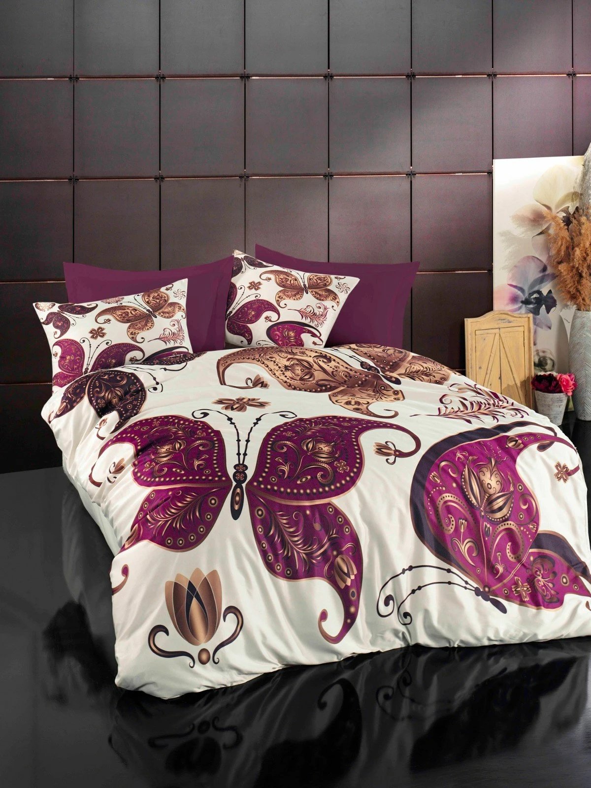 Set mbulesë për jorgan King, L'essentiel, 485, lejla, ari, e bardhë