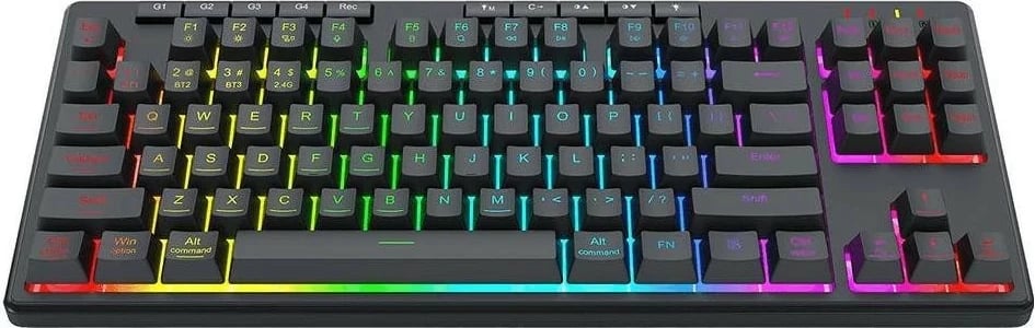 Tastierë Redragon K516RGB-PRO SHIVA PRO 87, RGB, e zezë