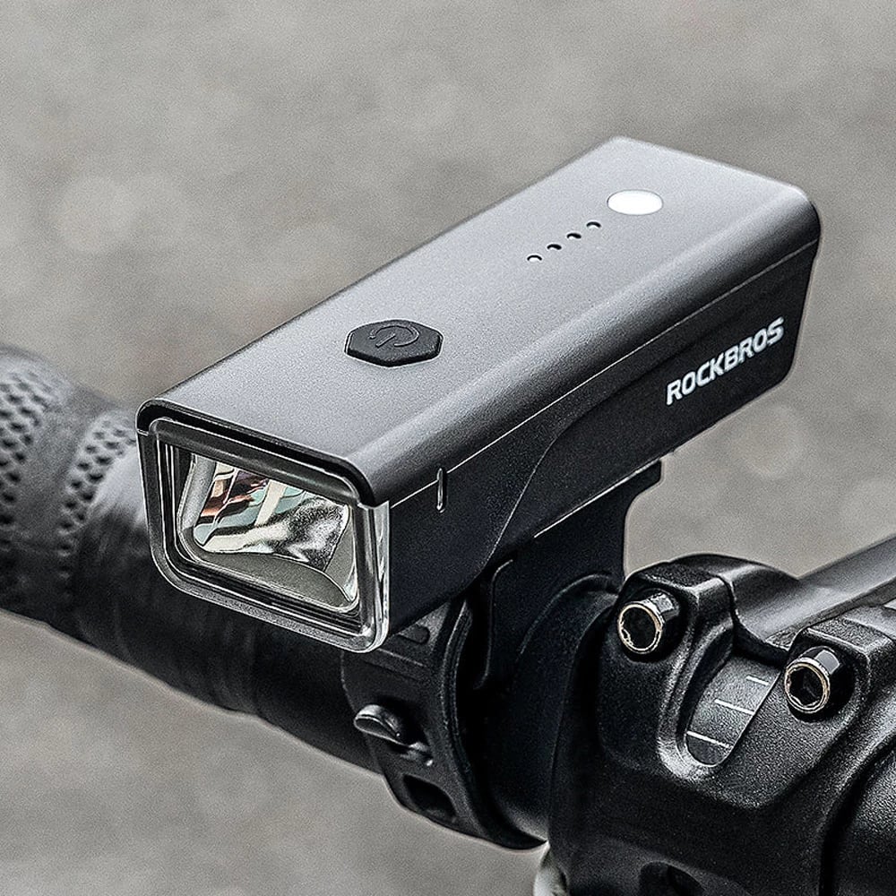Dritë përpara biçiklete Rockbros 24510003001, 260 lm, 1500 mAh, USB-C, e zezë