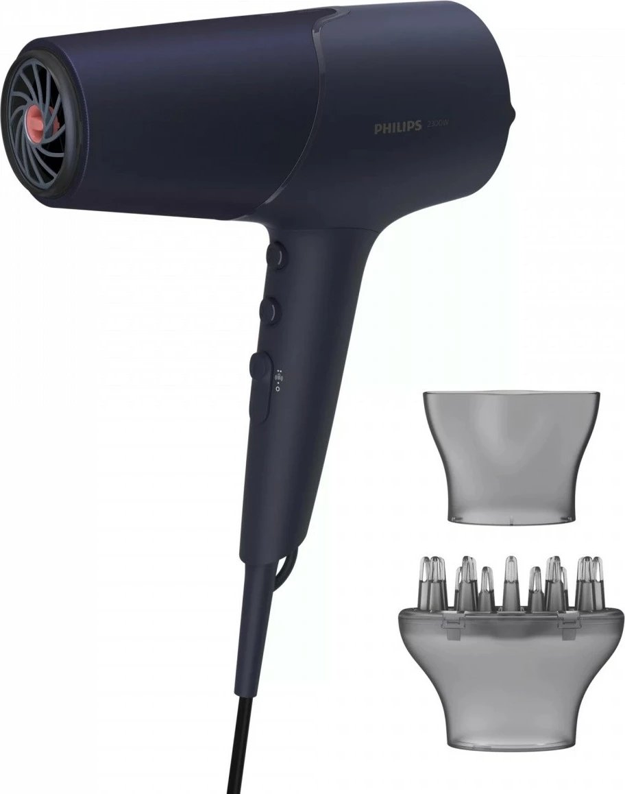 Tharëse flokësh Philips BHD510/00, 2300W, ThermoShield, Blu