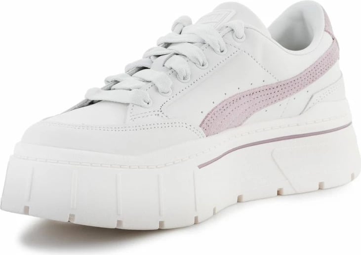 Këpucë Puma Mayze Stack Premium Whisper për femra, të bardha