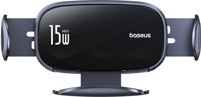 Mbajtës veture me karikues induktiv Baseus LightChaser, 15W, i zi