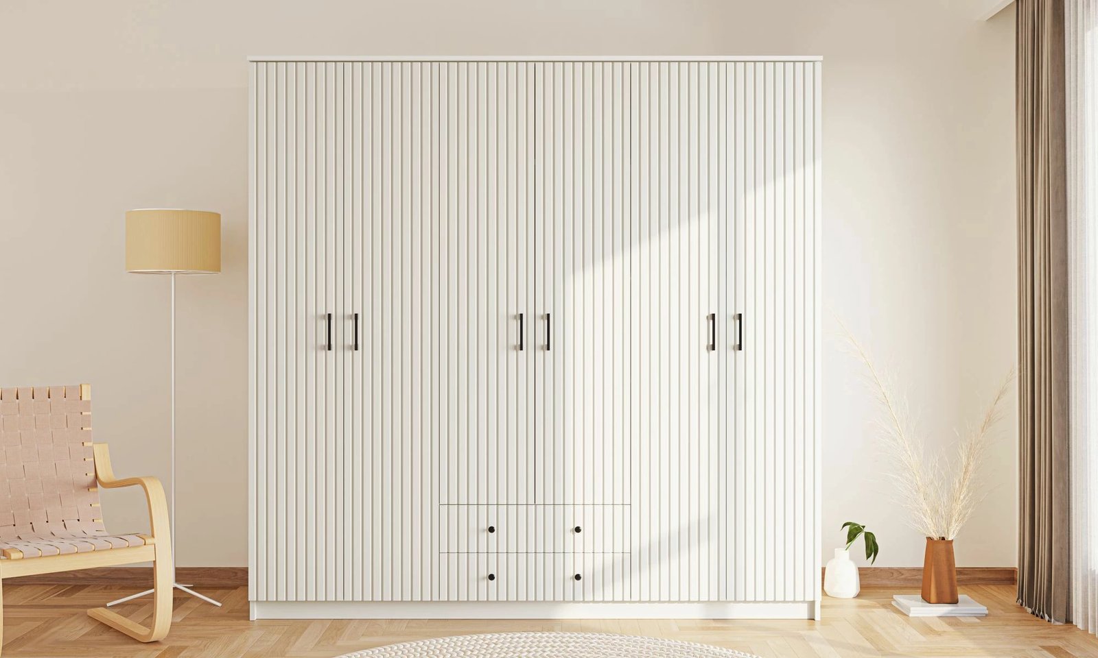 Dollap Skye Decor, ngjyrë e bardhë mat, RB-185-06