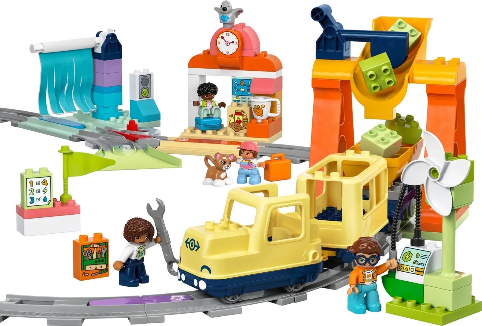 Set tren interaktiv LEGO DUPLO 10428, për fëmijë 3+ vjeç, shumëngjyrësh