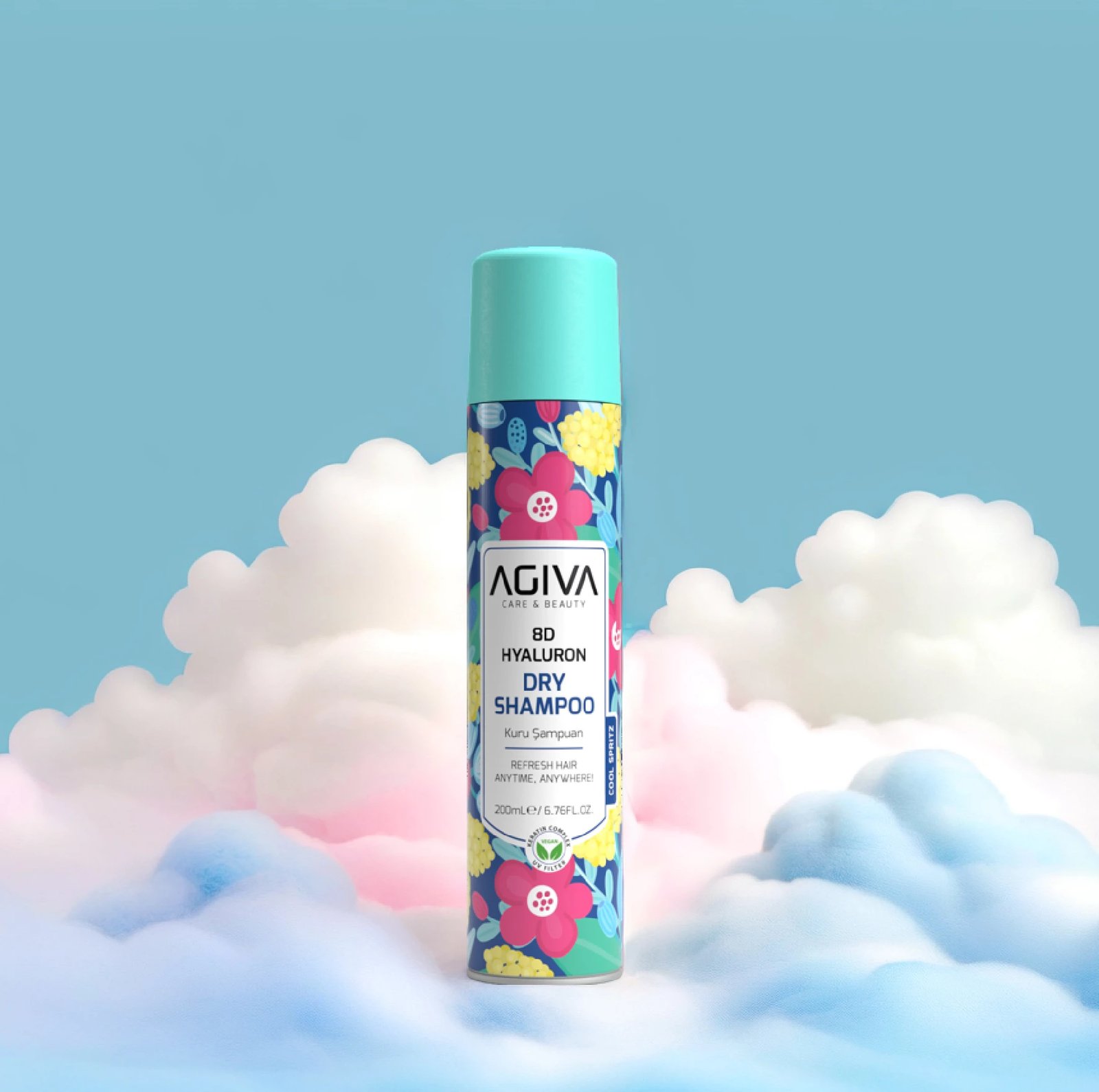 Shampon i thatë për flokë Agiva 8D Hialuron Pro Care