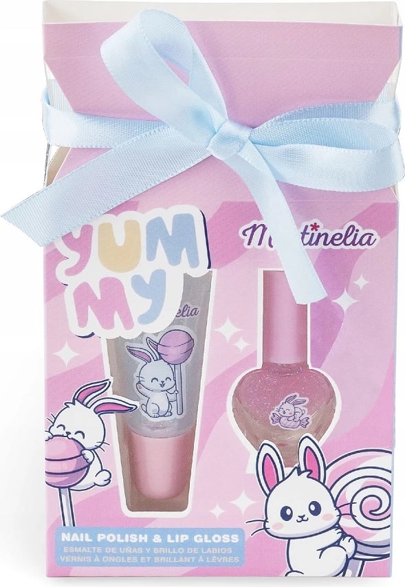 Set llak për thonj & lip gloss Martinelia Yummy për vajza, 2 copë