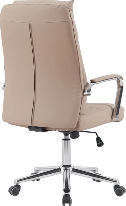 Karrige menaxheri për zyre, ngjyrë kapuçino, Siquel, lëkurë artificiale