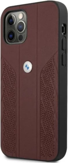 Mbështjellës BMW BMHCP12MRSPPR për iPhone 12/12 Pro 6.1", lëkurë, i kuq