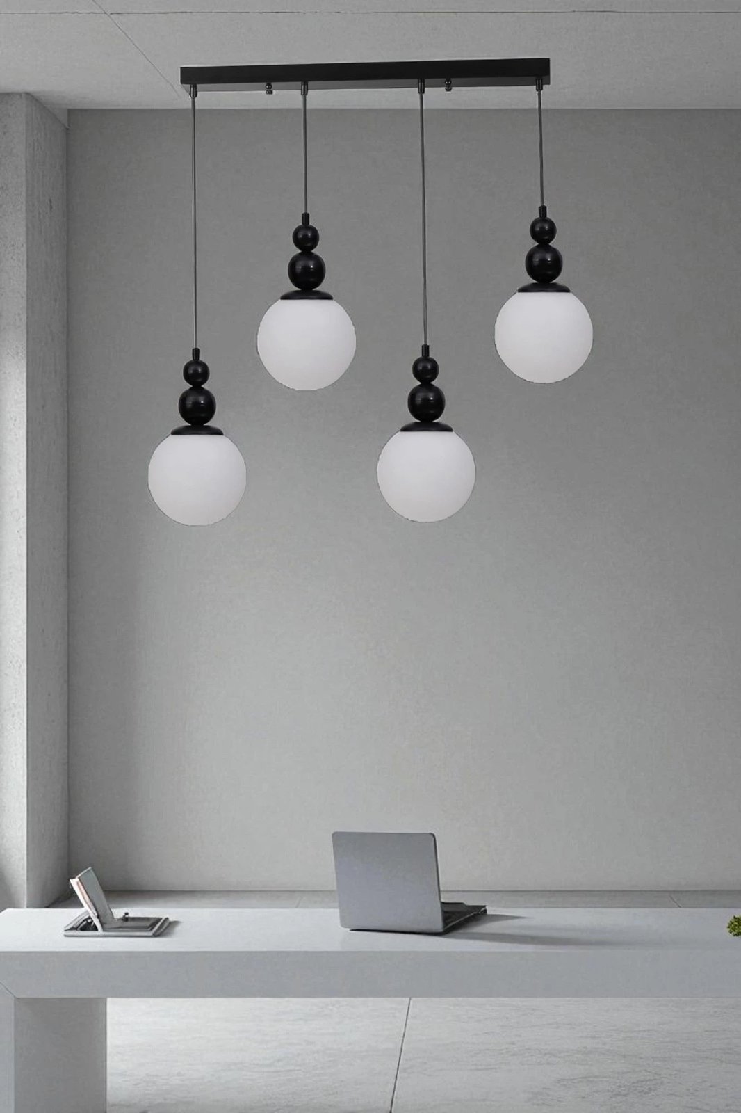 Llambë tavani Opviq, 9052-6, e bardhë dhe e zezë