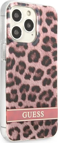Mbështjellës Guess GUHCP13LHSLEOP për iPhone 13/13 Pro 6.1", hardcase, rozë Leopard Mbështjellës Guess GUHCP13LHSLEOP për iPhone 13/13 Pro 6.1", hardcase, rozë Leopard