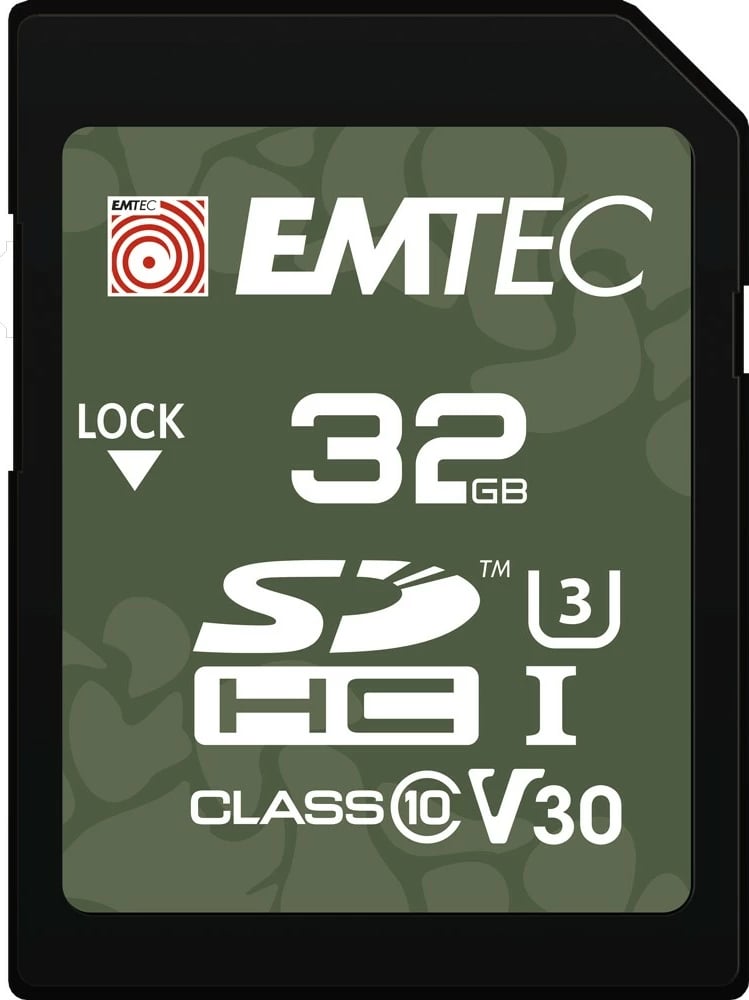 Kartelë memorie EMTEC SDHC 32GB, Class 10, UHS-I, V30, 100MB/s, e gjelbër