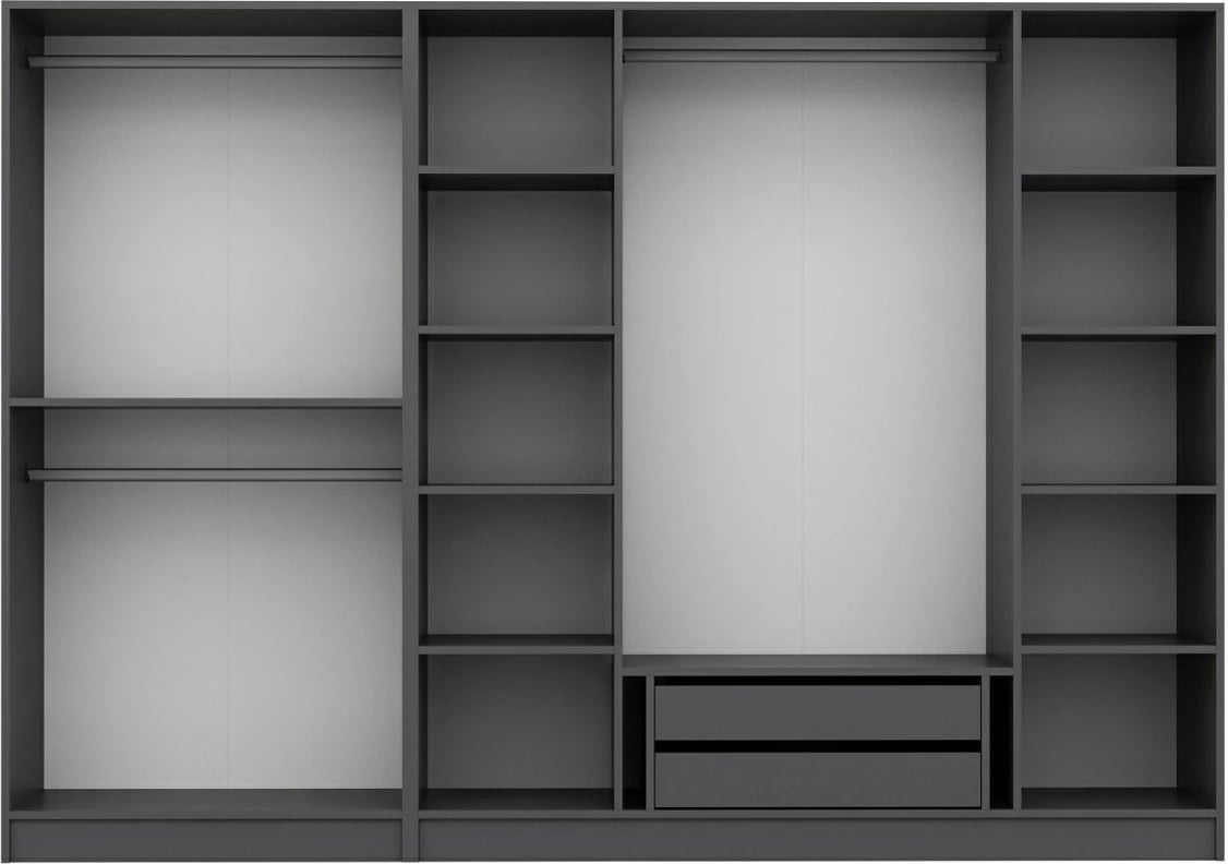 Dollap Skye Decor, ngjyrë antracit, 270x210x52cm