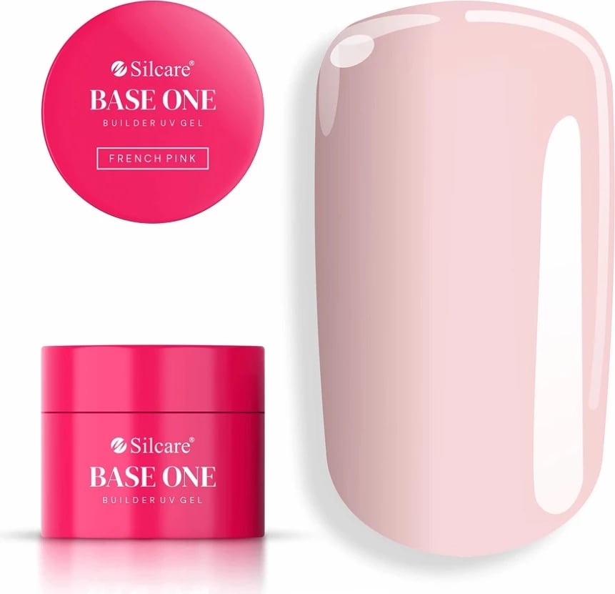 Xhel ndërtues për thonj Silcare Base One French Pink për femra, 15g