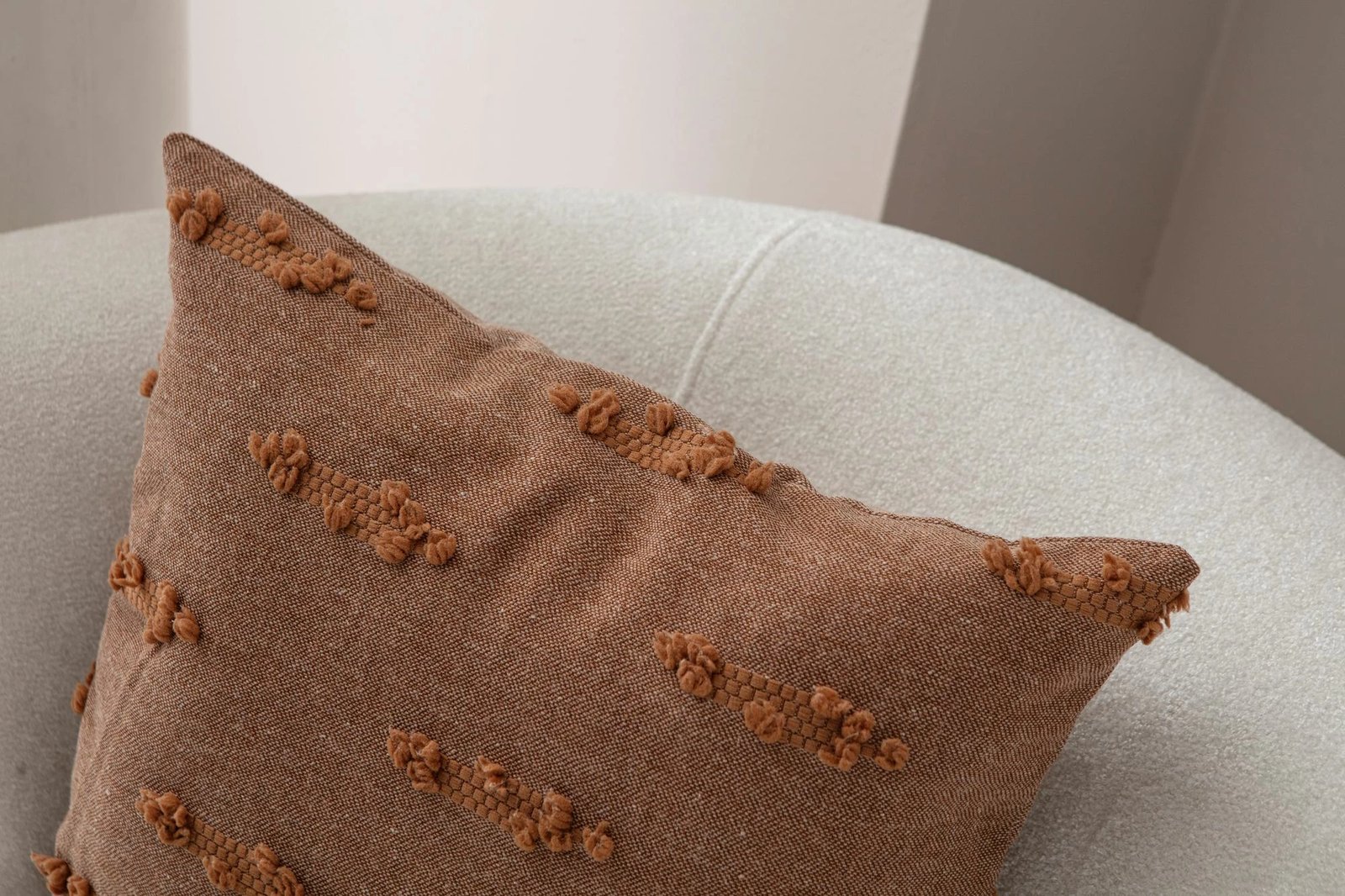 Jastëk mbulesë, kafe, Evila Originals, Tuffet v7, 43x43cm