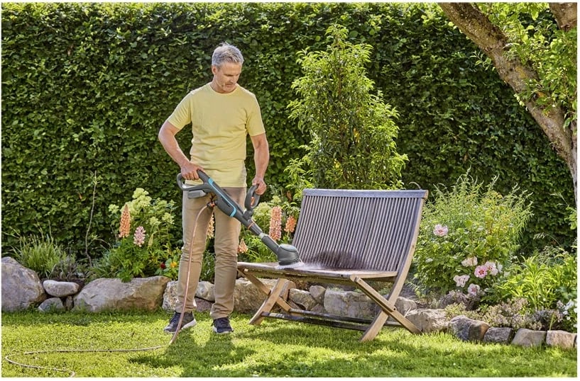 Pastrues me bateri Gardena 14840-55, Jeshil, Gri, Portokalli