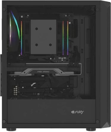 Kasë Natec Fury Shobo SH4 RGB Midi Tower, xham i temperuar, RGB, e zezë Kasë Natec Fury Shobo SH4 RGB Midi Tower, xham i temperuar, RGB, e zezë