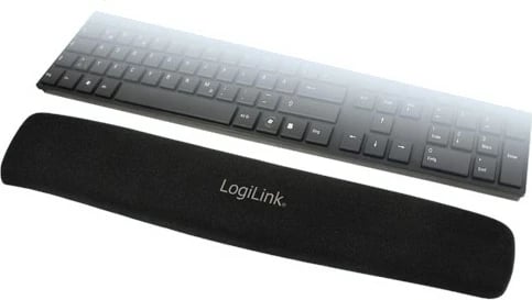 Mbështetëse dore silikoni LogiLink për tastierë, e zezë