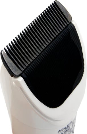 makinë qethëse, Adler, AD 2827, bateri Li-Ion 2200 mAh 5 orë, teh qeramik/titanium, 2 shpejtësi, 4 krehra 3–12 mm, e bardhë makinë qethëse, Adler, AD 2827, bateri Li-Ion 2200 mAh 5 orë, teh qeramik/titanium, 2 shpejtësi, 4 krehra 3–12 mm, e bardhë