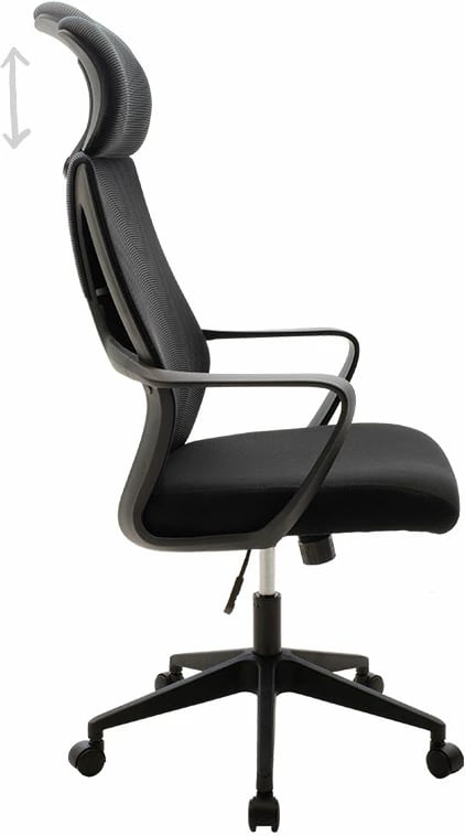 Karrige për zyre Dolphin, e zezë