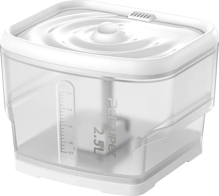 Burim uji për kafshë Petsuper PW03, 2.5L, i bardhë