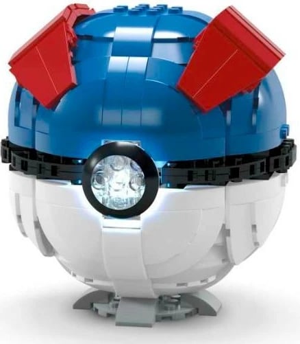 Set ndërtimi Mega Bloks Mega Construx HMW04, Pokémon Great Ball, 300 pjesë, Plastikë