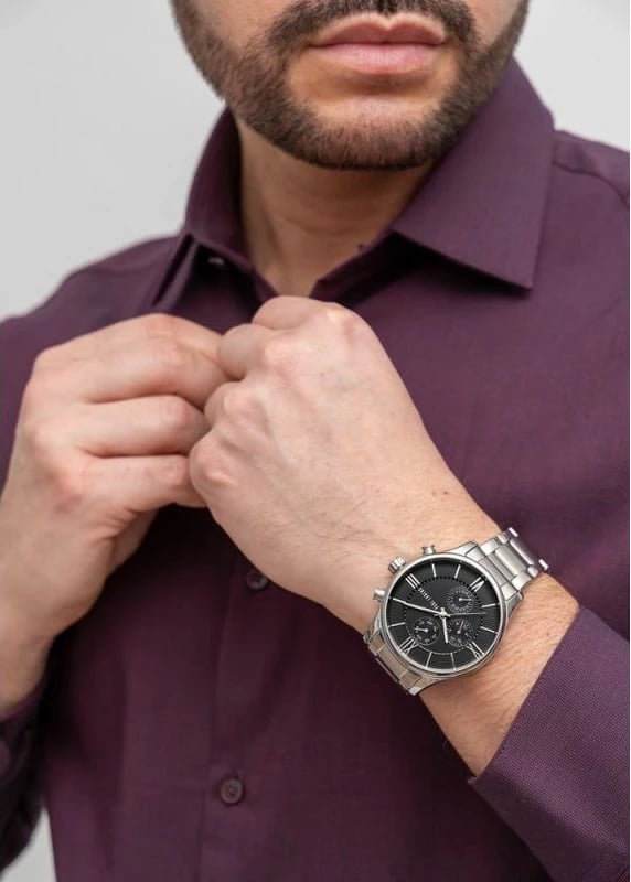 Orë dore për meshkuj Paul Lorens, argjend