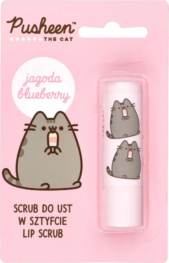 Scrub për buzë stick Pusheen Blueberry për femra 3.8g