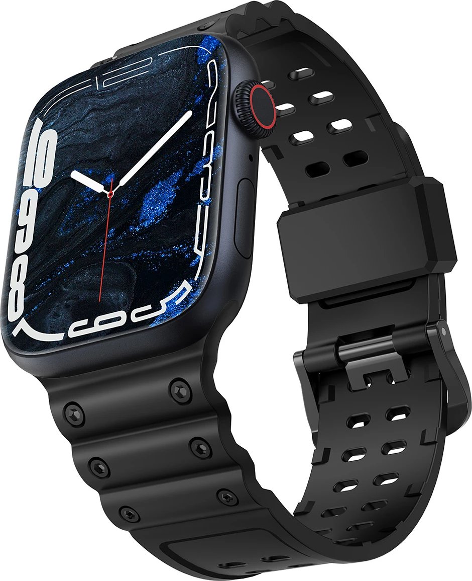 Rrip Apple Watch Hurtel Strap Triple Protection, për seri SE/9/8/7/6/5/4/3/2/1 (41/40/38mm), i zi Rrip Apple Watch Hurtel Strap Triple Protection, për seri SE/9/8/7/6/5/4/3/2/1 (41/40/38mm), i zi