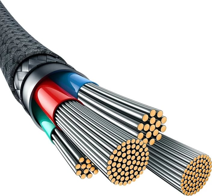 Kabllo USB Baseus Unbreakable, 2 m, 5V-2.4A, E zezë