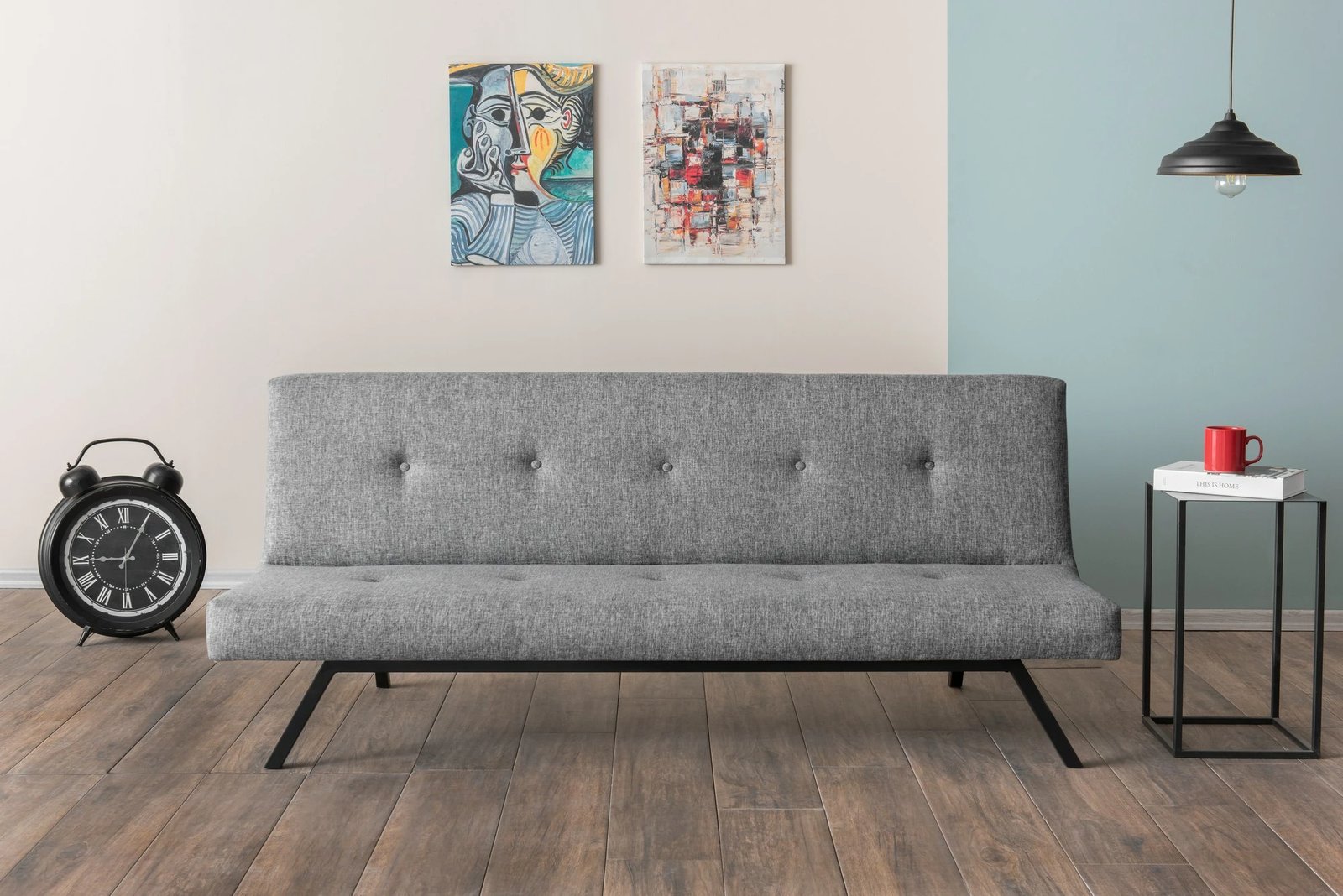 Divan-krevat 3 vende, Atelier del Sofa, Zola, ngjyrë gri e çelët