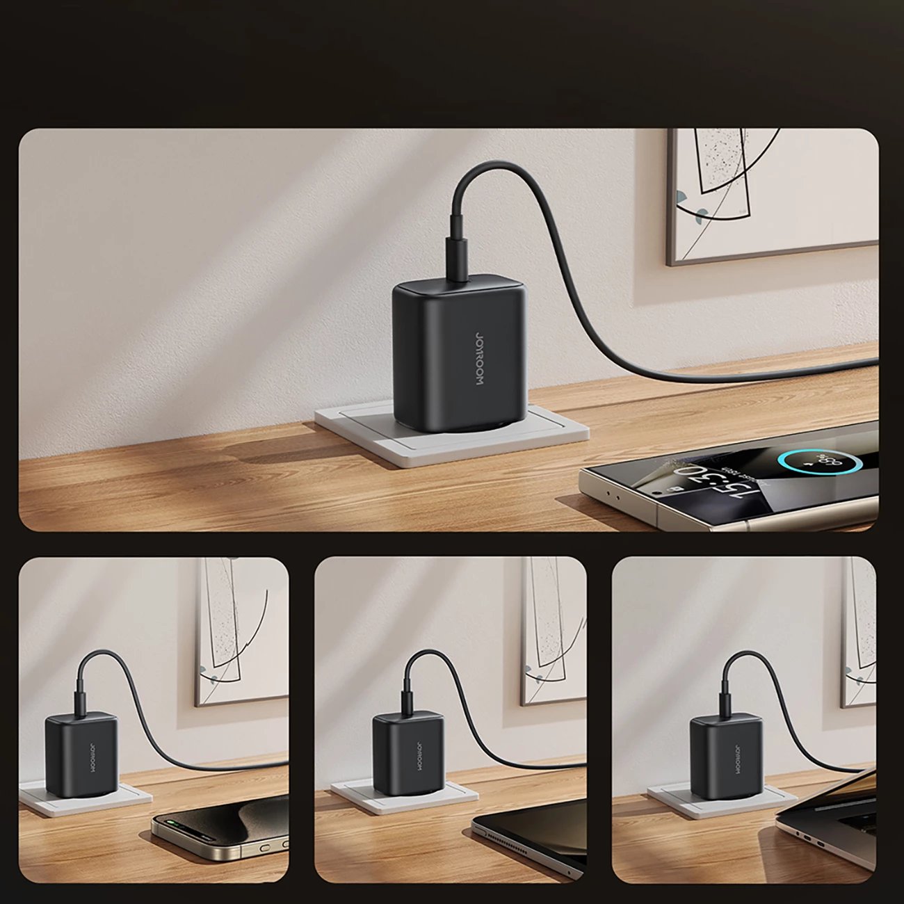 Karikues muri Joyroom JR-TCG13, 45W, GaN, USB-C, i zi