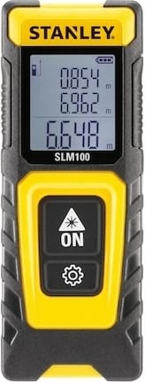 Matës distancash me lazer Stanley SLM100, 30m, LCD, i zi/verdhë