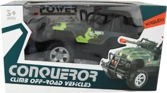 Makine lodër Jeep me telekomandë Dromader Conqueror, wireless, jeshile