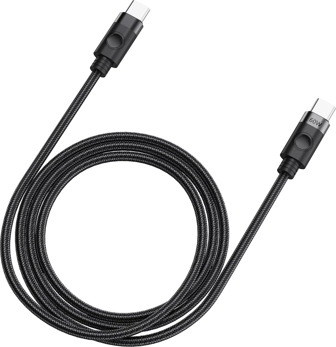 Kabllo Orico CDX, USB-C në USB-C, 1m, 60W, e zezë