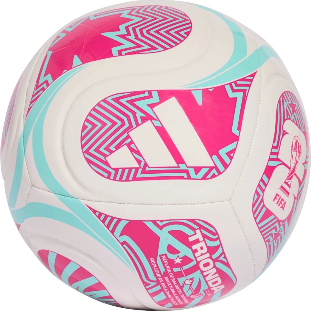 Top futbolli adidas për meshkuj, bardhë-rozë-kaltër