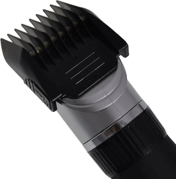 Makine qethëse Eldom MG10U, tehe qeramike, 5 pozicione, 3–12 mm, bateri + rrymë, USB-C, zezë e kuqe