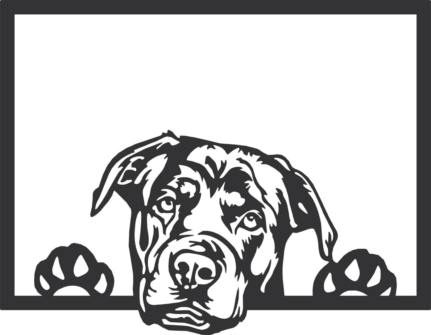 Aksesor dekorativ metalik për mur, Wallity Enzo 7054, ngjyrë e zezë, 70x54cm