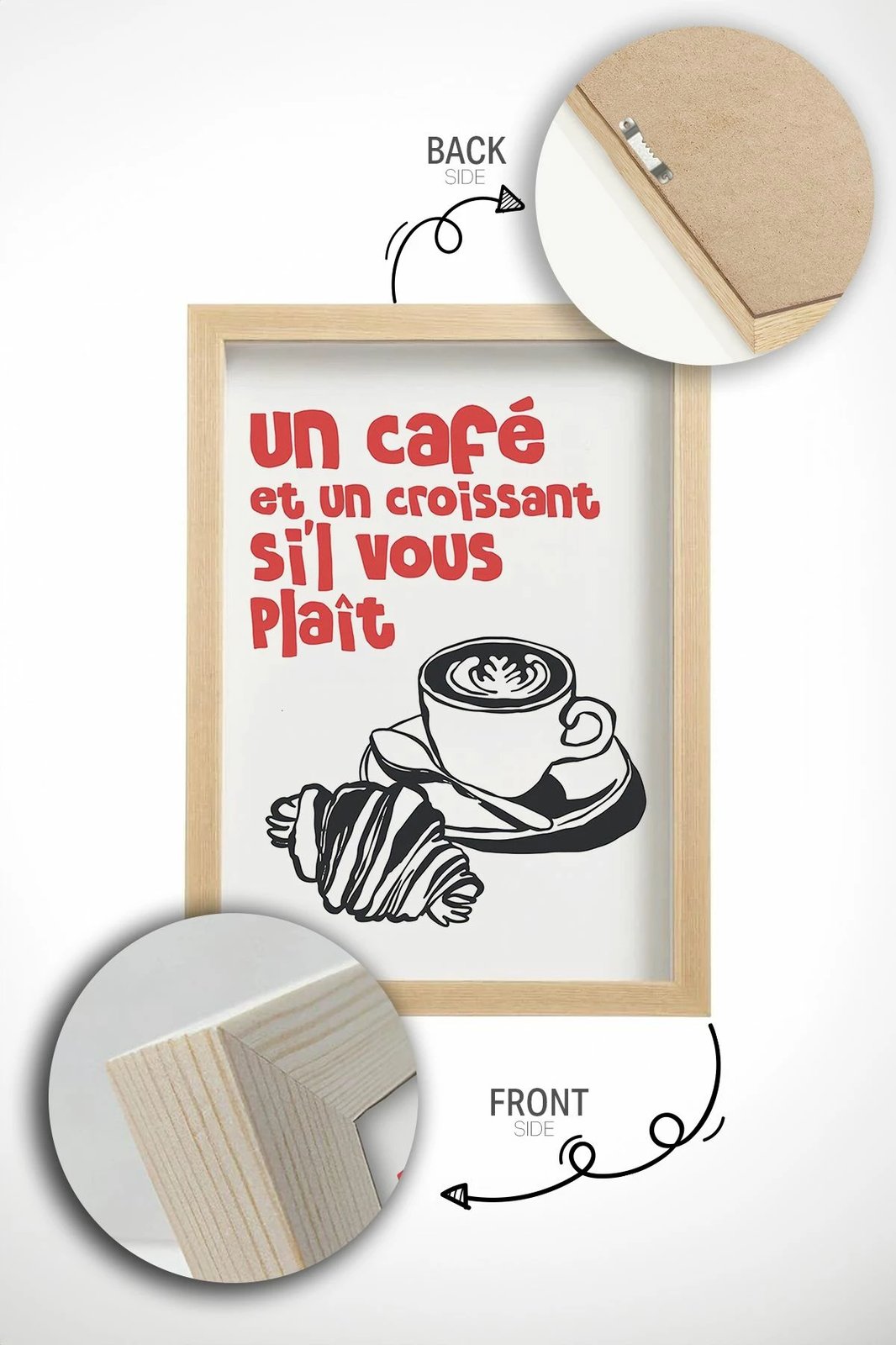 Pikturë dekorative me kornizë, Wallity, Ersy1Ham5, shumëngjyrëshe, 33x48cm