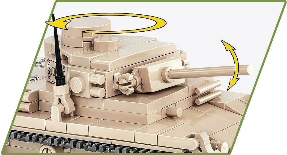 Set ndërtimi COBI Panzer III Ausf. J, ngjyrë kafe e lehtë