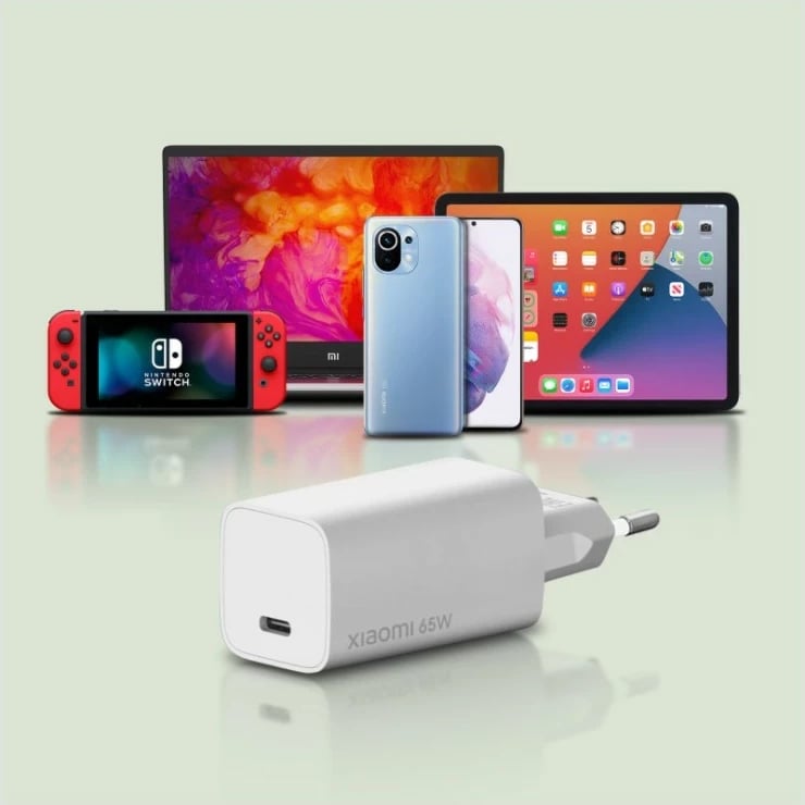 Karikues Xiaomi Mi Charge Type-C Fast Charge 65W, i bardhë