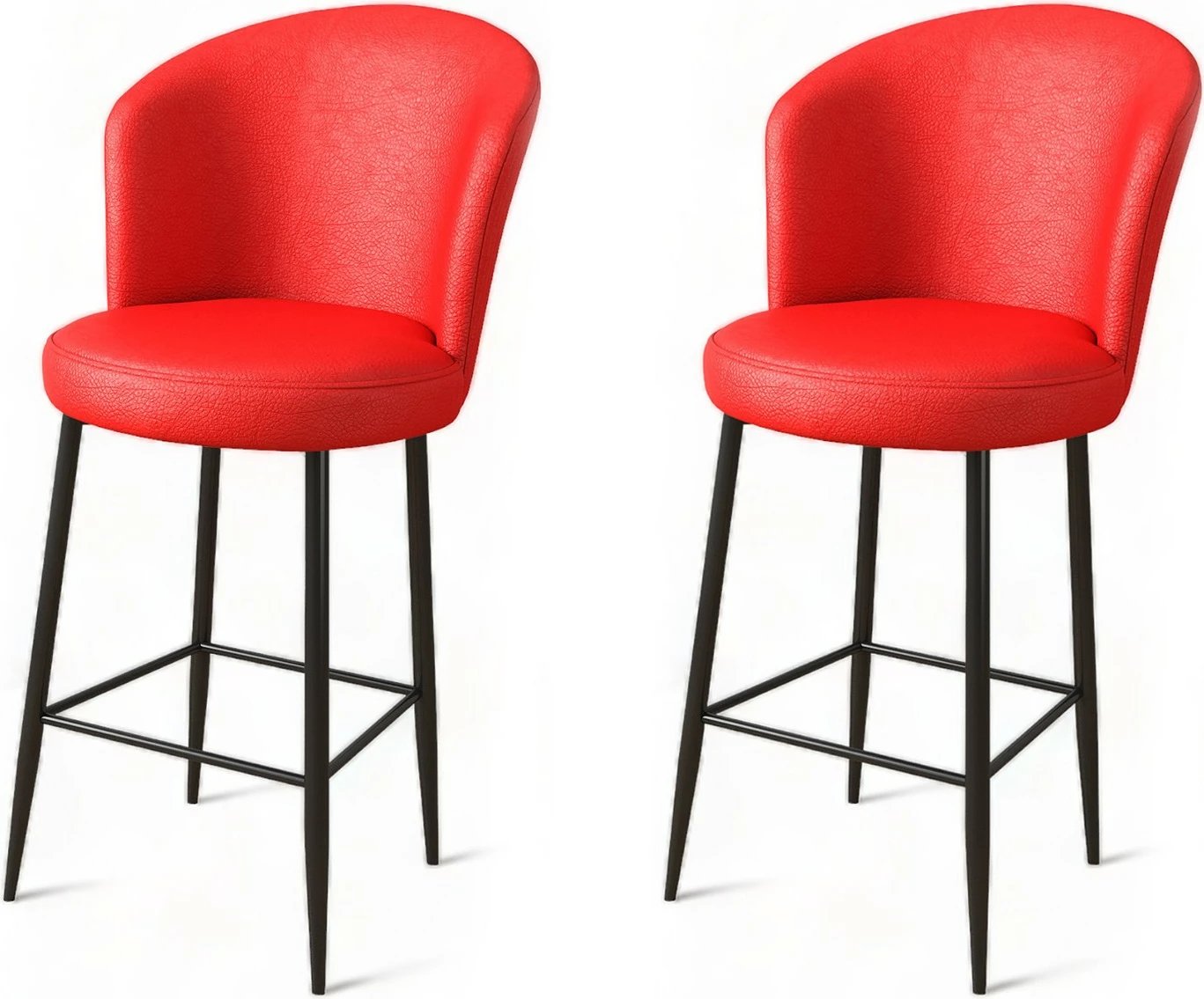 Set karrigesh për bar, Hanah Home, Uras, e kuqe, e zezë (2 copë)