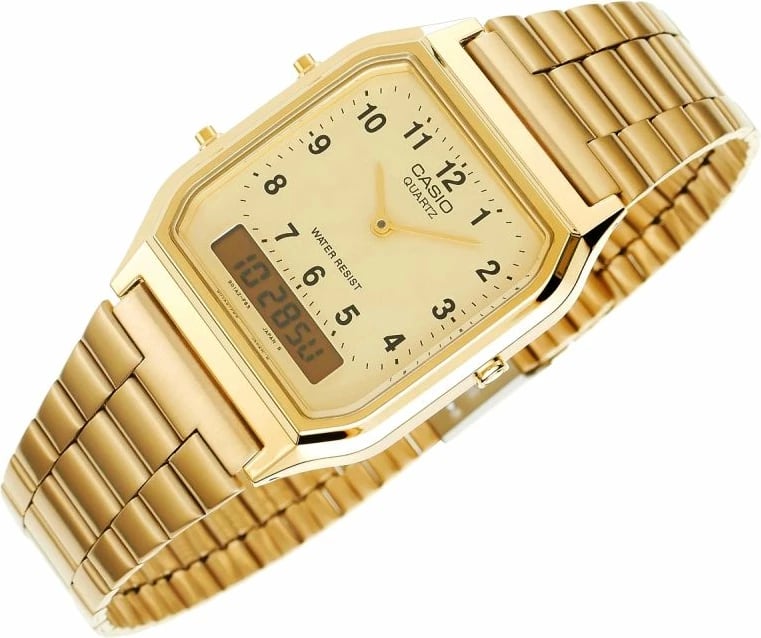 Orë dore për femra Casio, ari