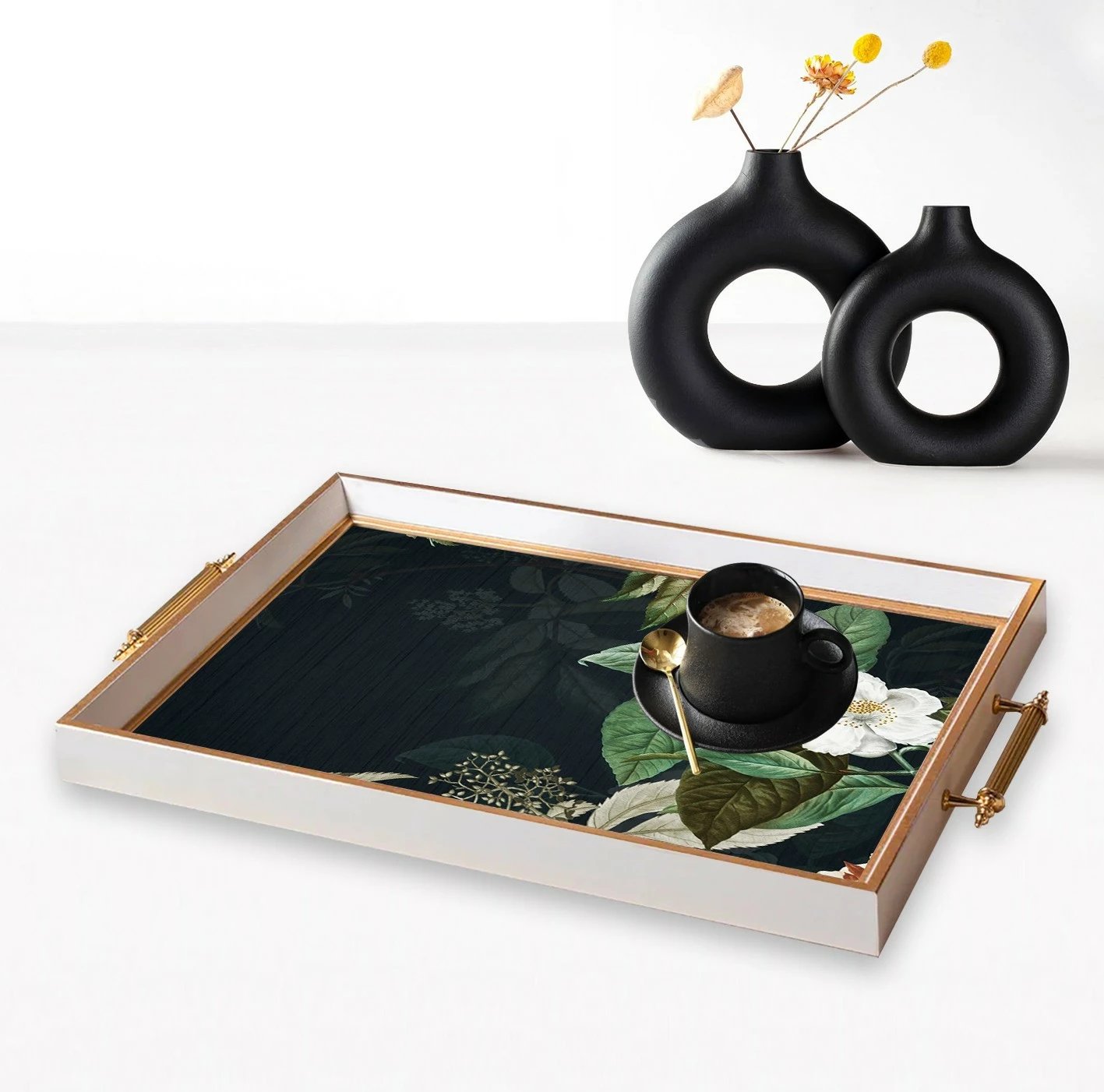 Tabaka xhami Aberto Design, shumëngjyrëshe, TPB9902, 50x29x3.5 cm