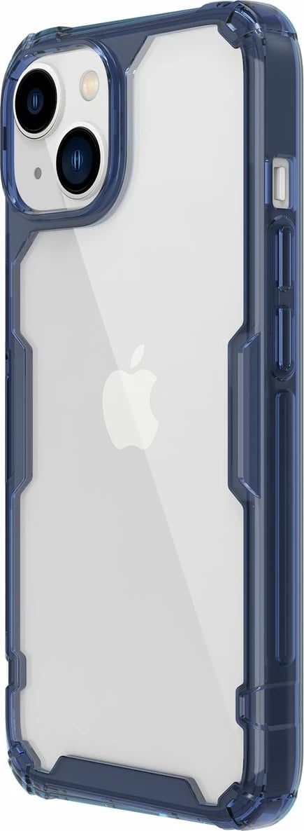 Mbështjellës Nillkin Nature Pro për iPhone 14, transparent/blu