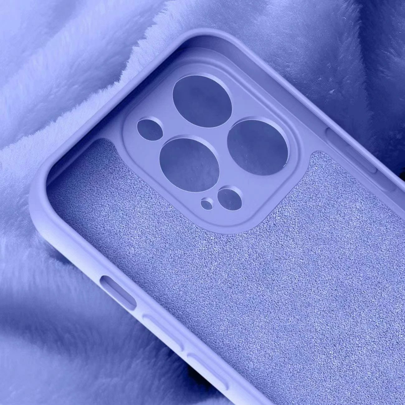 Mbështjellës silikoni Hurtel për iPhone 14 Plus, i kaltër i çelët