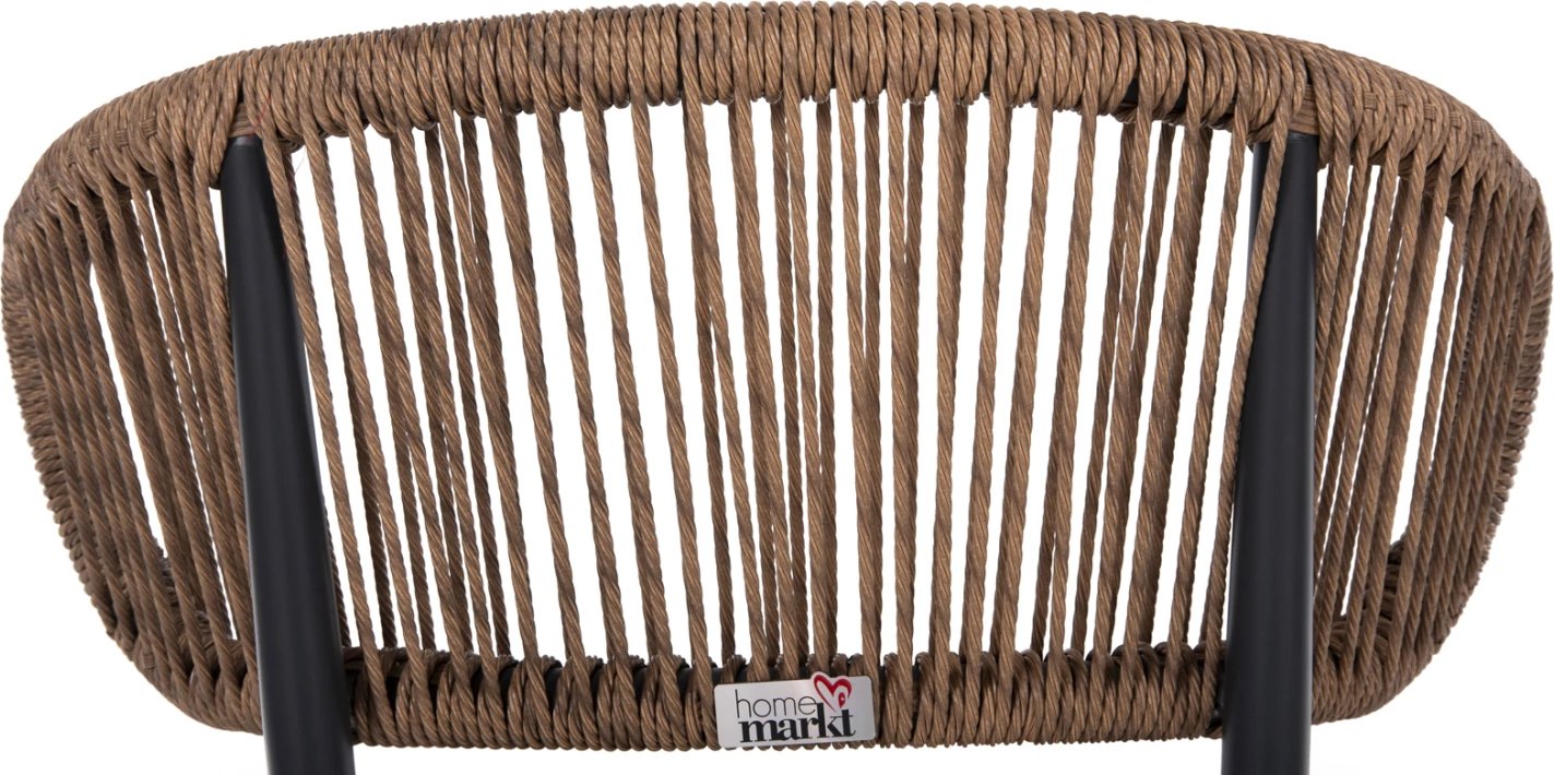 Karrige EULO FH6049.03 alumini në ngjyrë antracit-sintetik rattan në gri 49x60x78Hcm