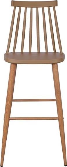 Karrige për bar Vanessa, ngjyrë kapuçino, 43x49x107 cm, set prej 2 copë