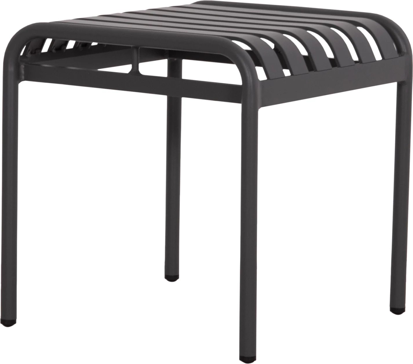 Stool i shkurtër alumini RACHEL, ngjyrë gri, FH6340.01, 45x45x46cm